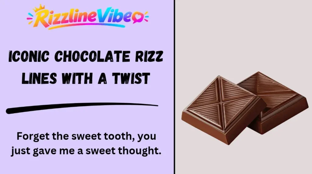 Iconic Chocolate Rizz Lines with a Twist